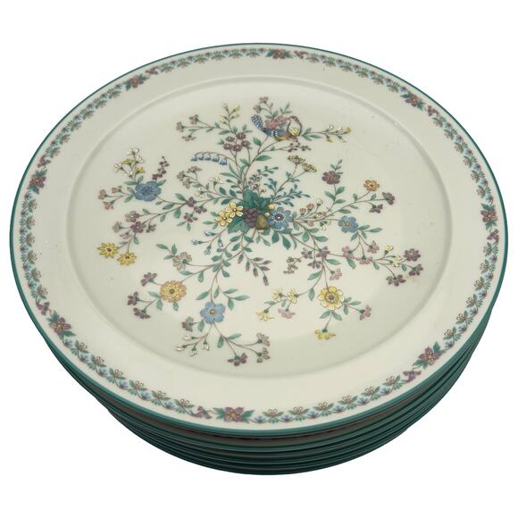 Vintage Noritake Japan Paradise Green 8223 W80 Floral 8" Round Salad Plate - Picture 1 of 8